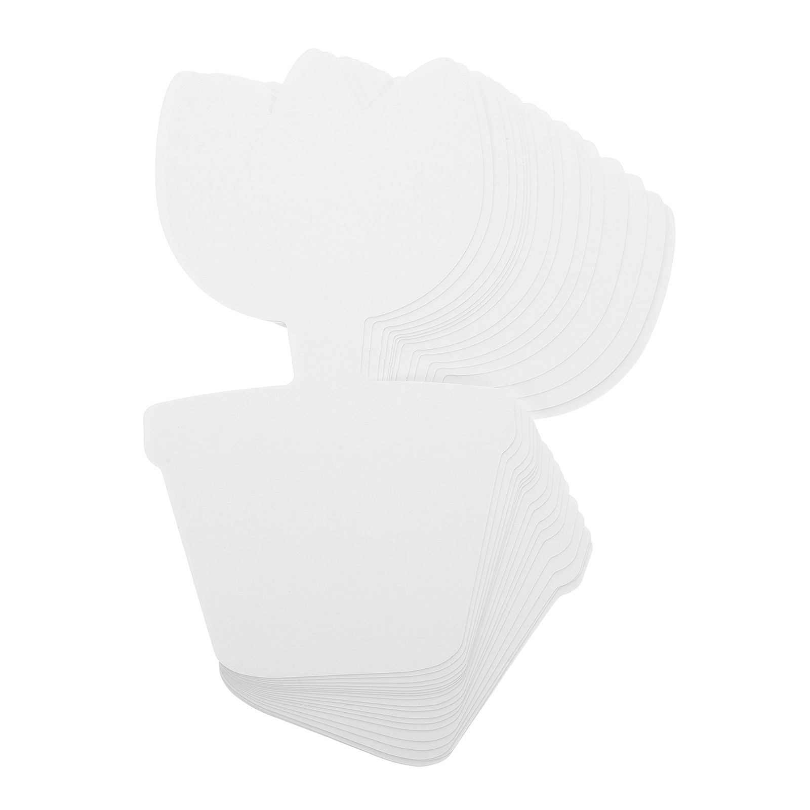 20Pcs DIY Unpainted Flower Pot - Art Craft Cardboard 评论和价格