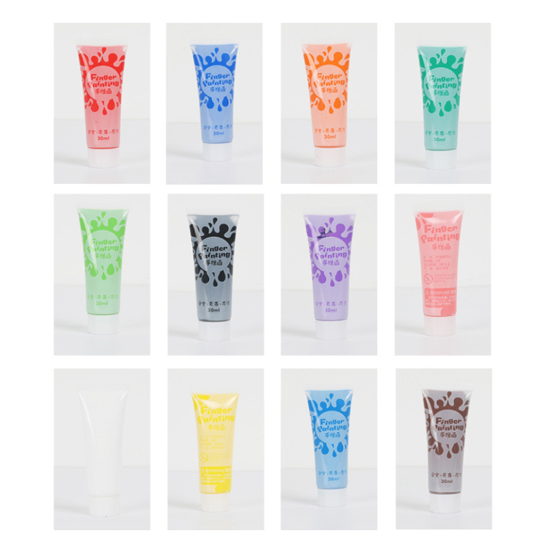 12 Color Finger Paint Children - Gouache Paint Set 评论和价格