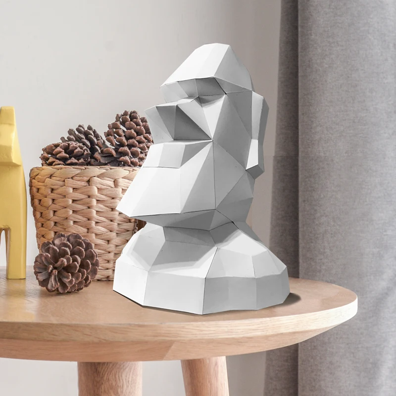 Large Size Easter Island Moai  - Art Craft Cardboard 评论和价格