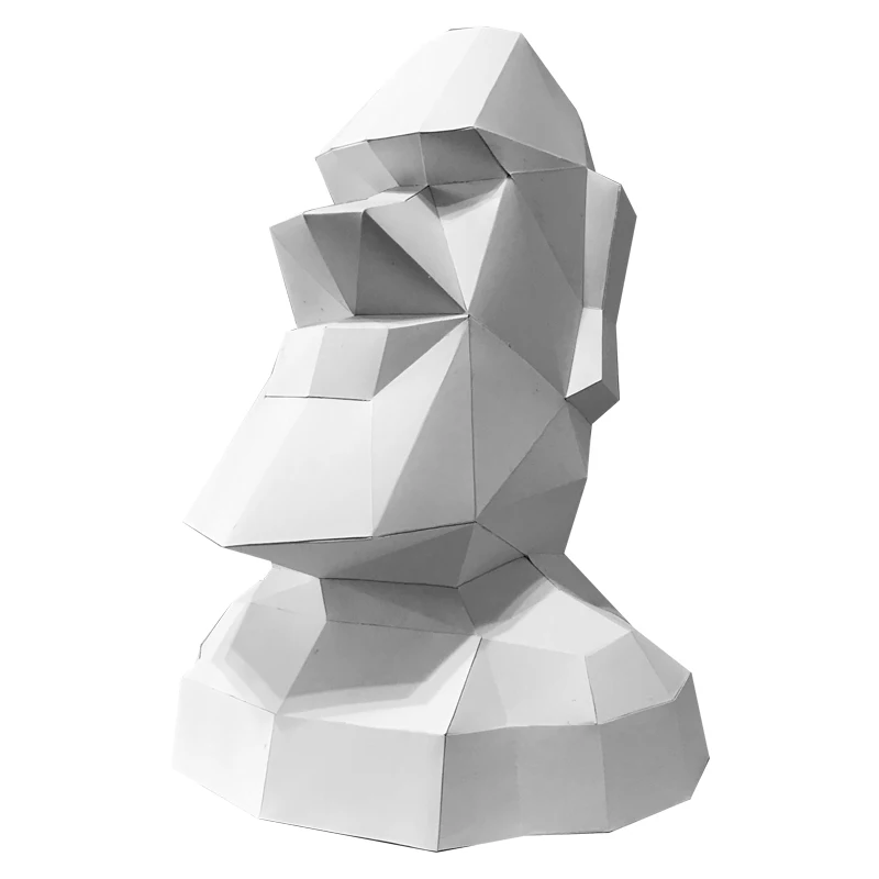 Large Size Easter Island Moai  - Art Craft Cardboard 评论和价格