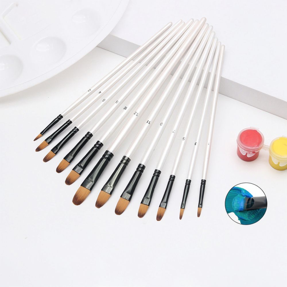 Durable Nylon Hair Artist Brus - Gouache Paint Set 评论和价格