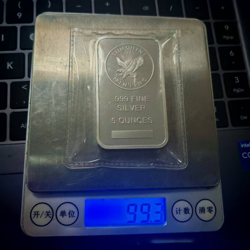 5 Oz Sunshine Minting Silver B - Art Craft Bar 评论和价格