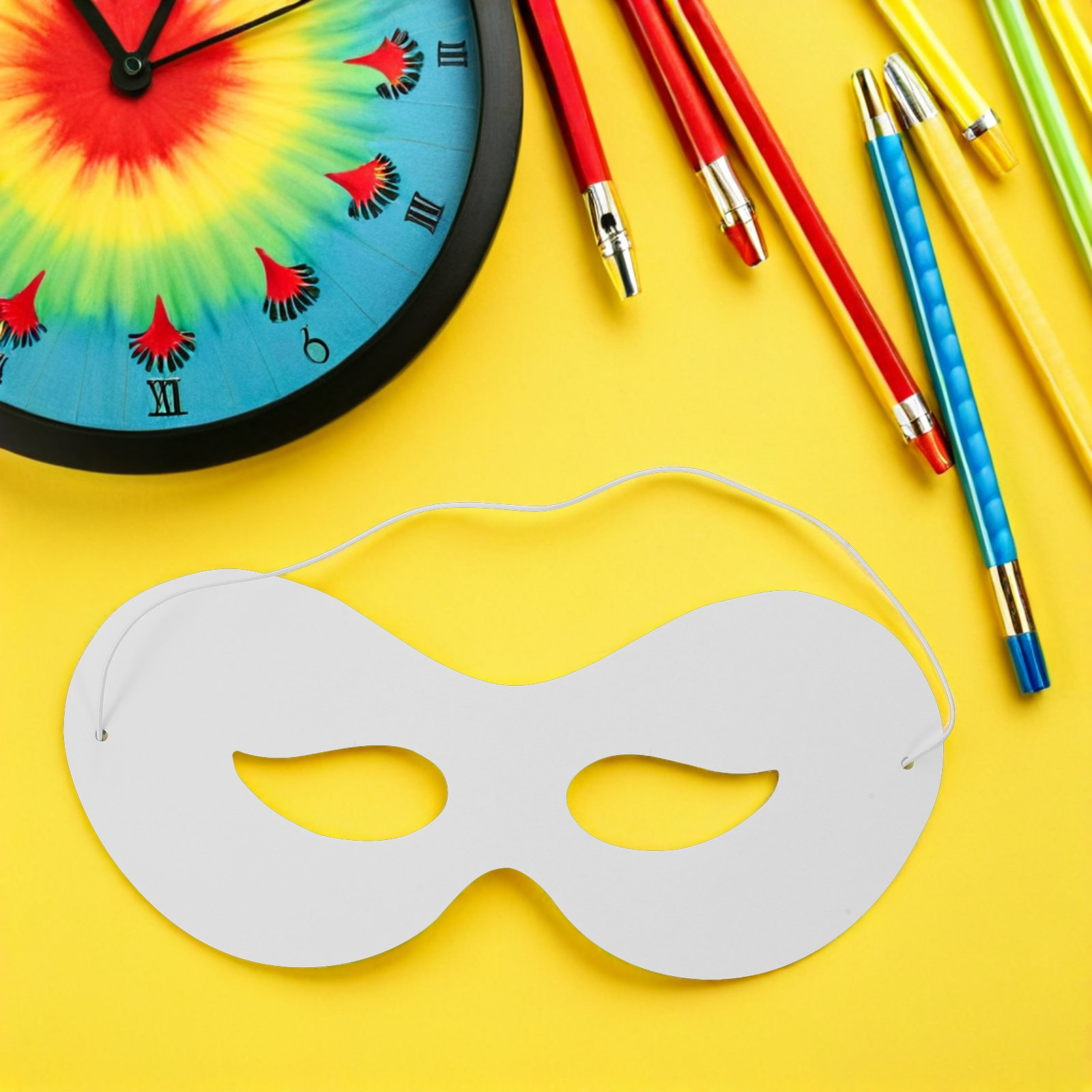 40Pcs Childrens Graffiti Masks - Art Craft With Paper 评论和价格