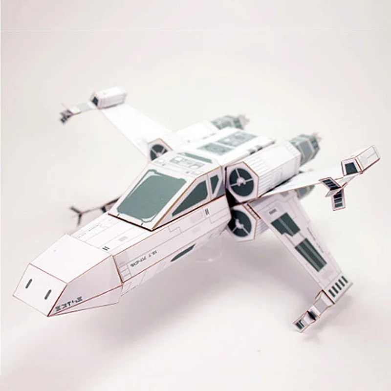 X-WING Fighter White Paper Mod - Art Craft Cardboard 评论和价格